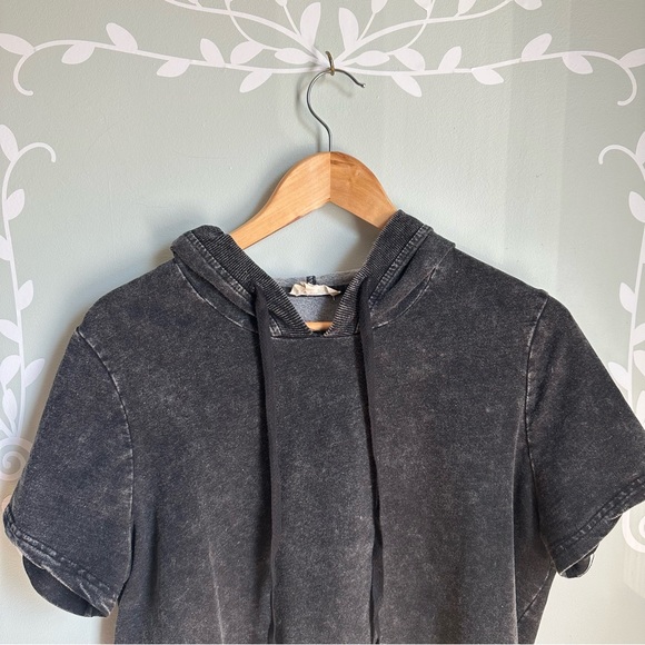 Grey-Black Jane & Delancey Hoodie Dress in size US L - Picture 2 of 8